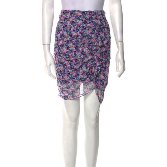 Veronica Beard Silk Printed Skirt